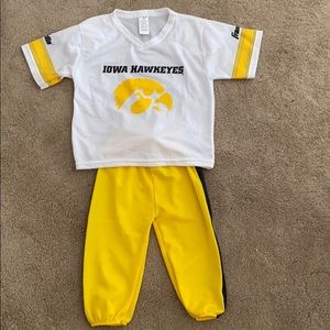 Franklin kids U of Iowa Hawkeye football uniform
